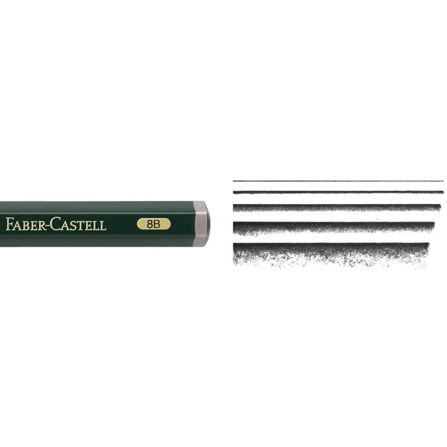 Faber-Castell - Grafitová tužka Castell 9000 Jumbo, 8B