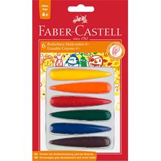 Faber-Castell - Voskovky do dlaně, plastové pouzdro 6 ks