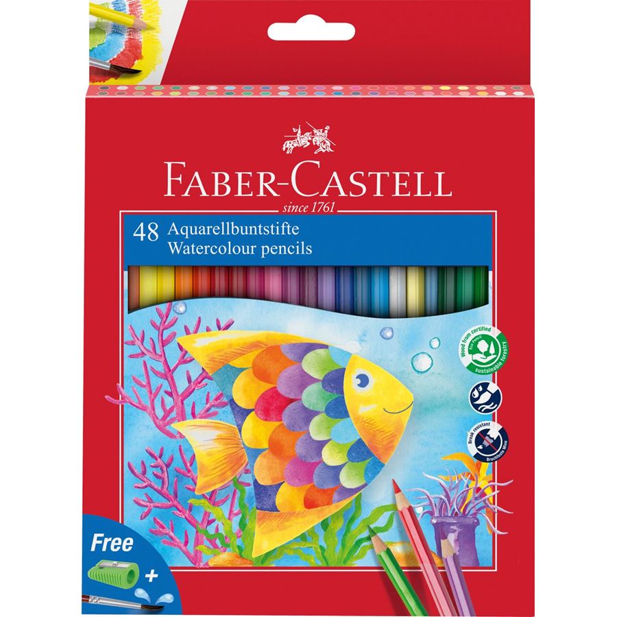 Faber-Castell - Pastelka akvarelová Classic Colour, papírová krabička 48 ks