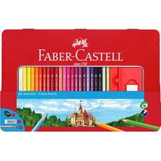 Faber-Castell - Pastelka šestihranná, plechová krabička 48 ks