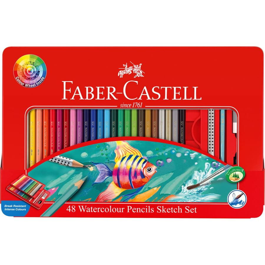 Faber-Castell - Pastelka akvarelová, dárkový box 48ks