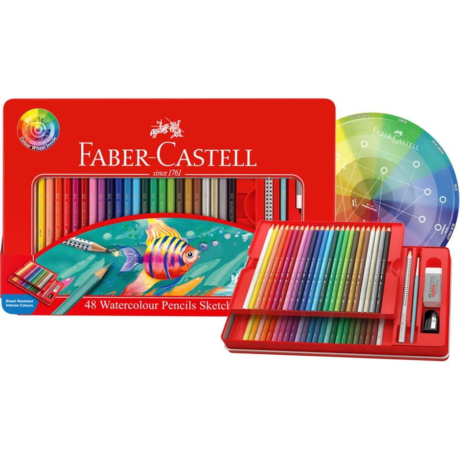 Faber-Castell - Pastelka akvarelová, dárkový box 48ks