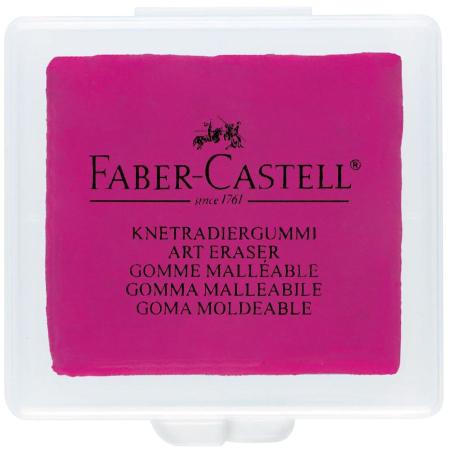 Faber-Castell - Stěrací pryž umělecká v plastovém obalu 18ks, barevný assort