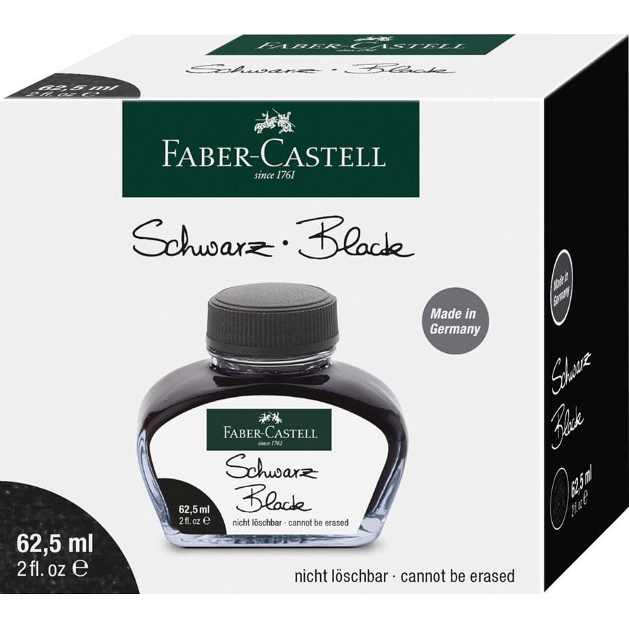 Faber-Castell - Inkoust pro plnicí pera, černá