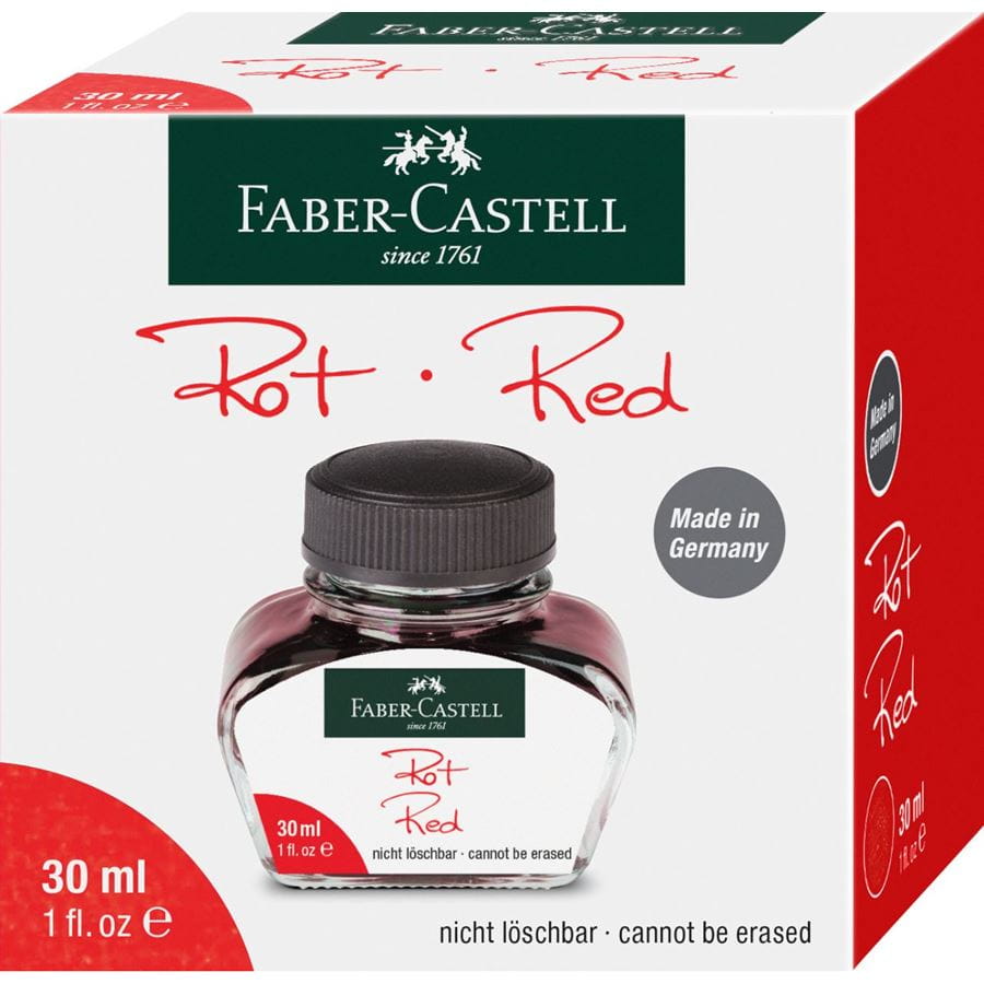 Faber-Castell - Inkoust pro plnicí pera, červená barva