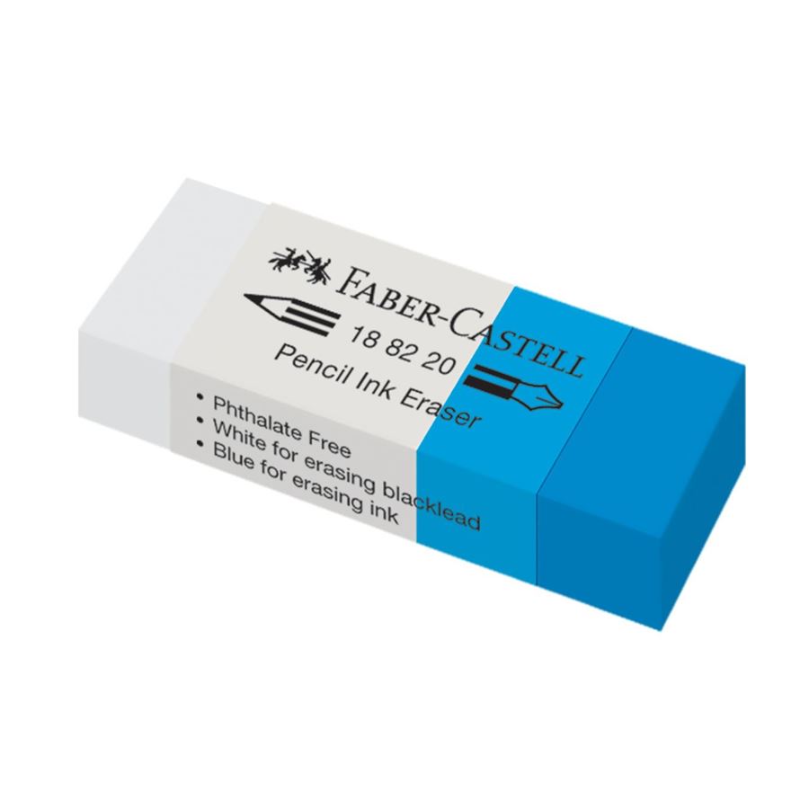 Faber-Castell - Stěrací pryž vinylová 7082, modro-bílá