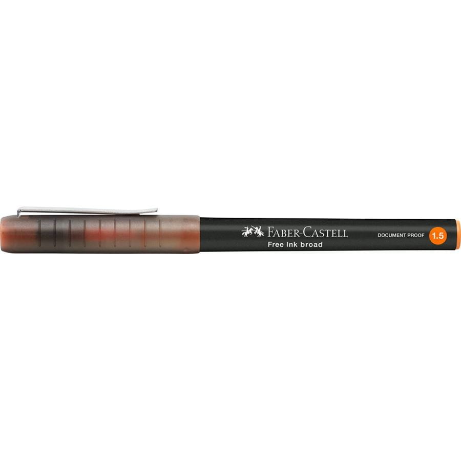 Faber-Castell - Roller Free Ink 1.5 mm, oranžová
