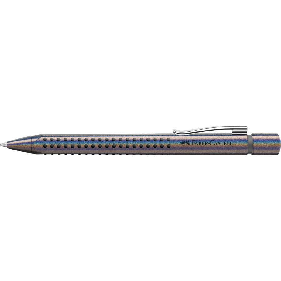Faber-Castell - Kuličkové pero Grip Glam Edition, XB, stříbrná