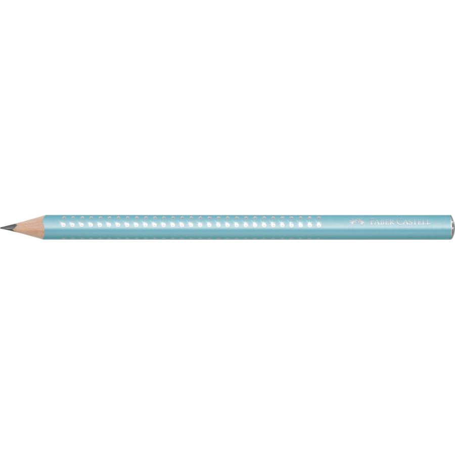 Faber-Castell - Grafitová tužka Jumbo Sparkle, perleťově tyrkysová