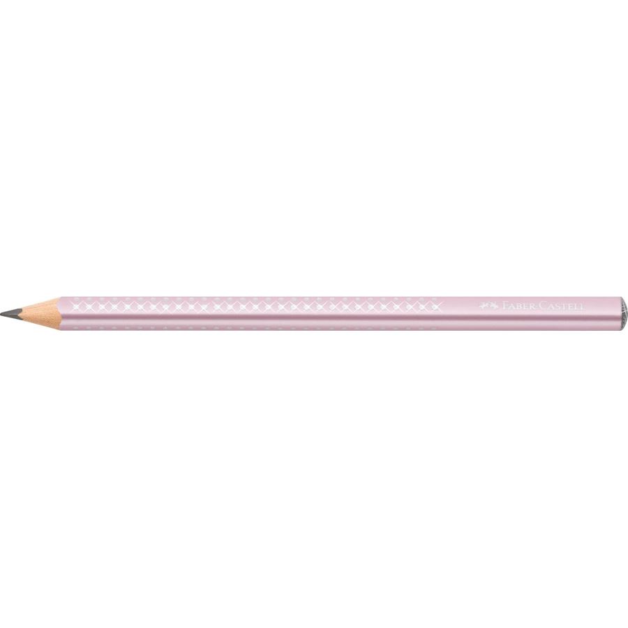 Faber-Castell - Grafitová tužka Jumbo Sparkle, rose metallic