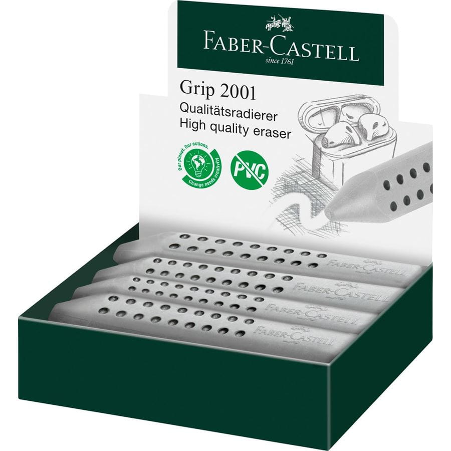 Faber-Castell - Stěrací pryž Grip 2001 trojhranná, šedá
