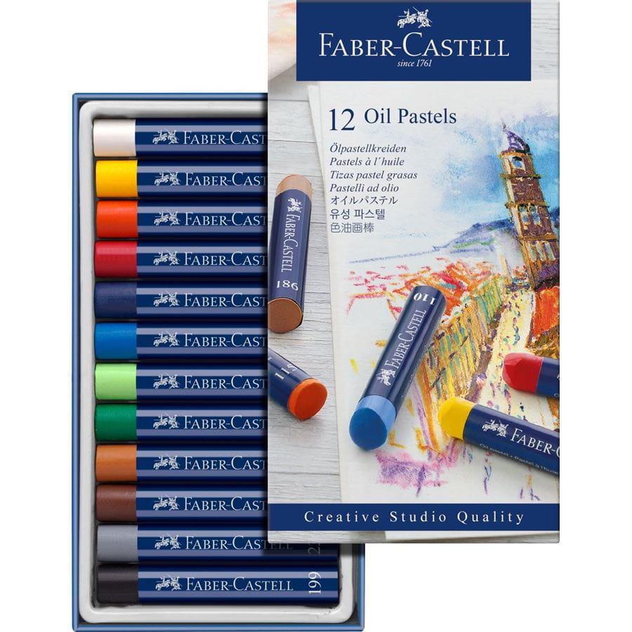 Faber-Castell - Pastely olejové, papírová krabička 12 ks