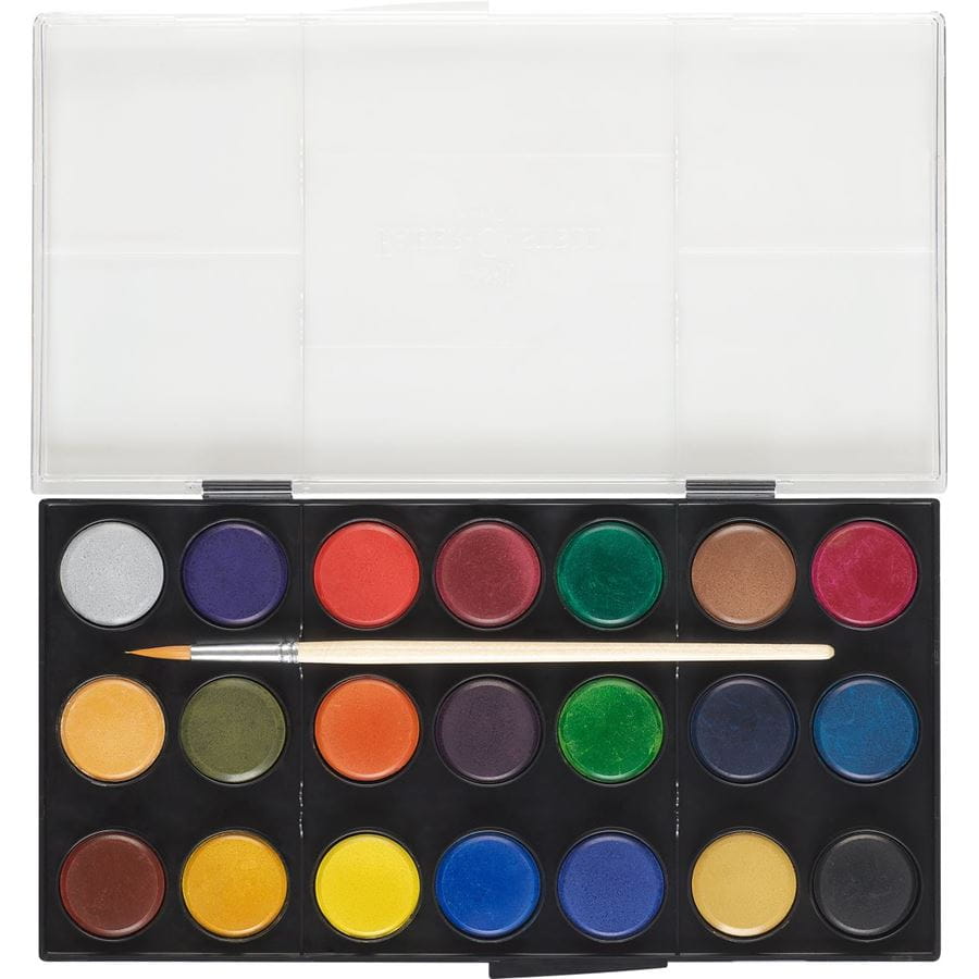 Faber-Castell - Vodové barvy, plastová paleta 21 barev
