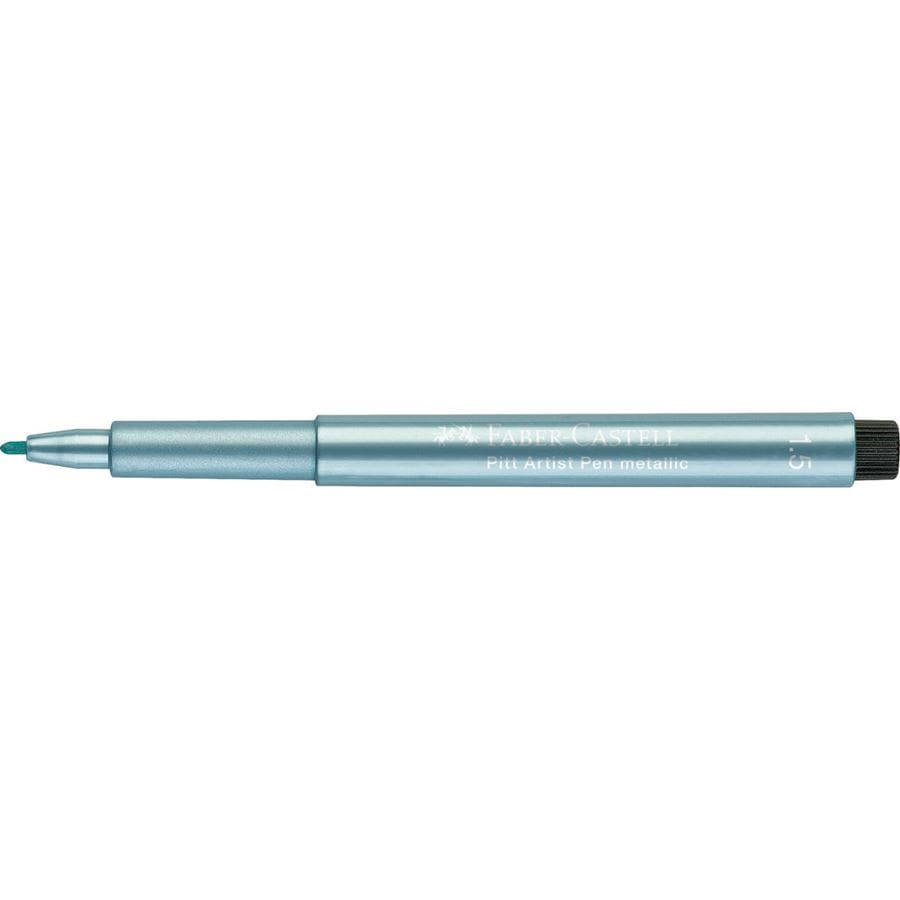Faber-Castell - Popisovač Pitt Artist Pen B Metallic, modrá