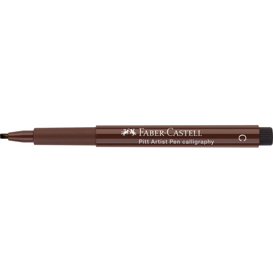 Faber-Castell - Popisovač Pitt Artist Pen Calligraphy, tmavá hnědá