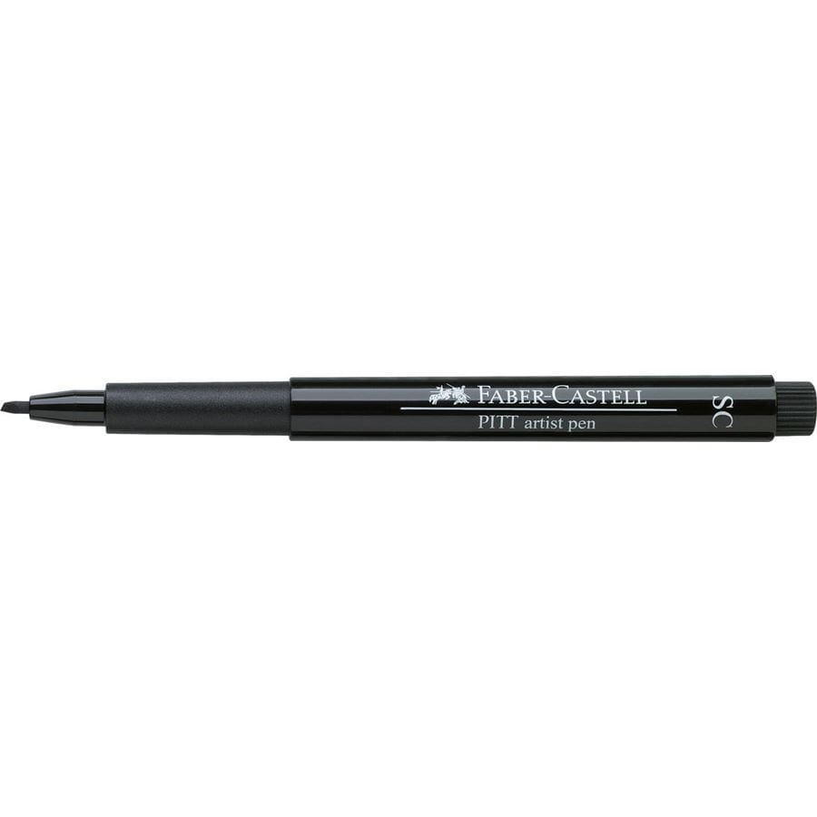 Faber-Castell - Popisovač Pitt Artist Pen SC soft chisel, černá