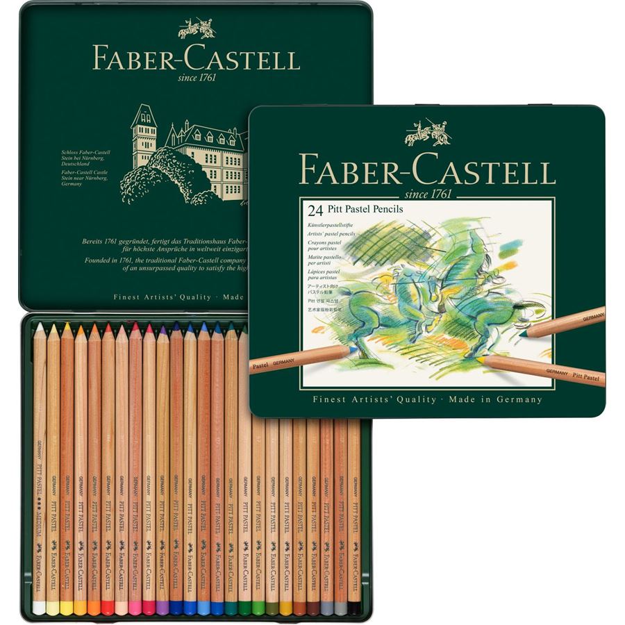 Faber-Castell - Pitt Pastell, plechová krabička 24 ks