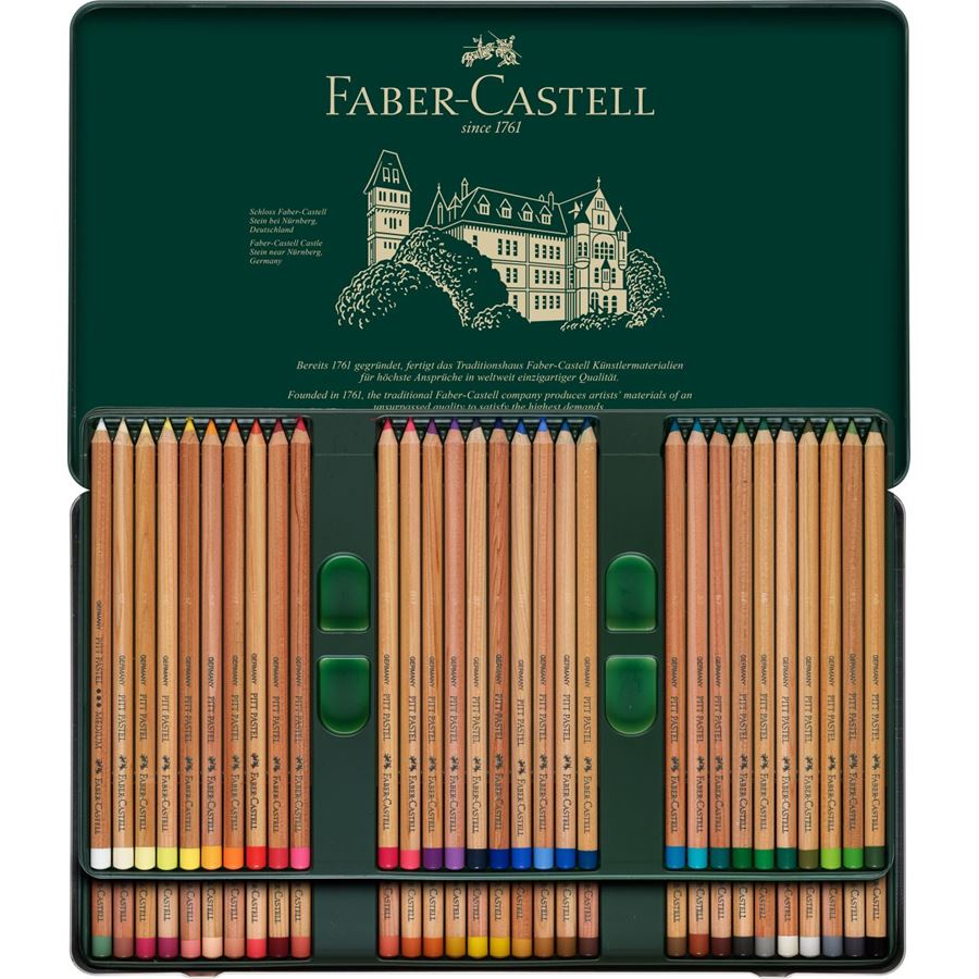 Faber-Castell - Pitt Pastell, plechová krabička 60 ks