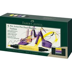 Faber-Castell - Popisovač Pitt Artist Pen Dual, Fashion, pap. krabička 5 ks