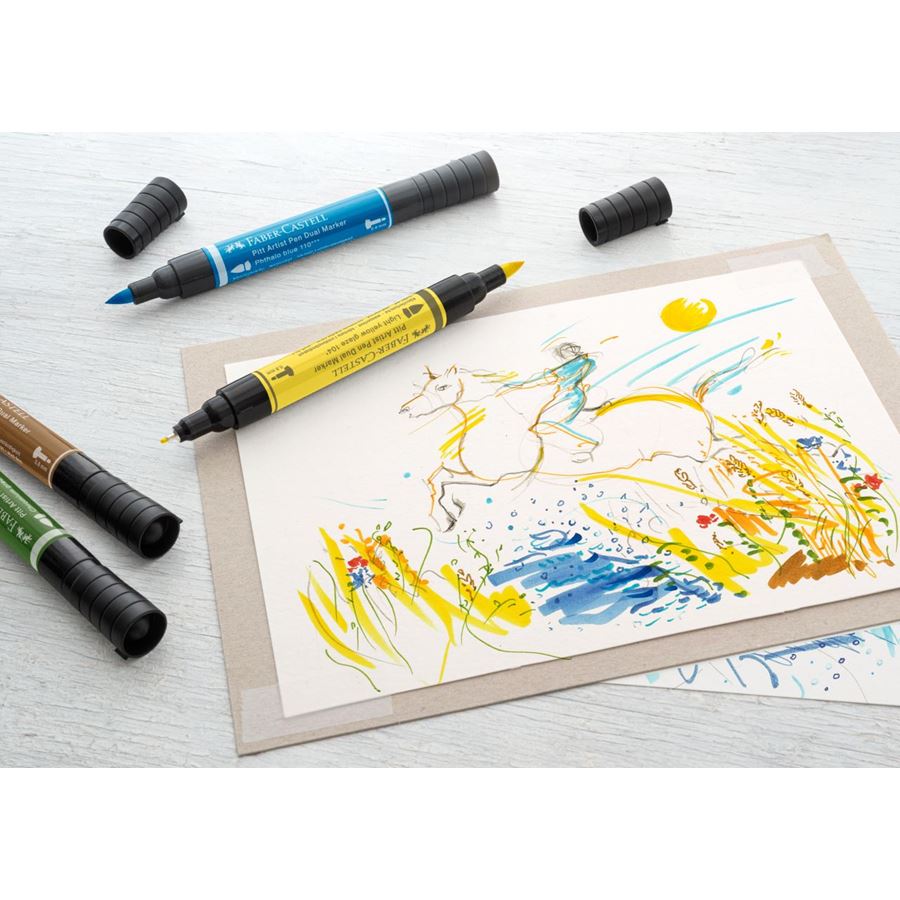 Faber-Castell - Popisovač Pitt Artist Pen Dual, plastové pouzdro 30 ks