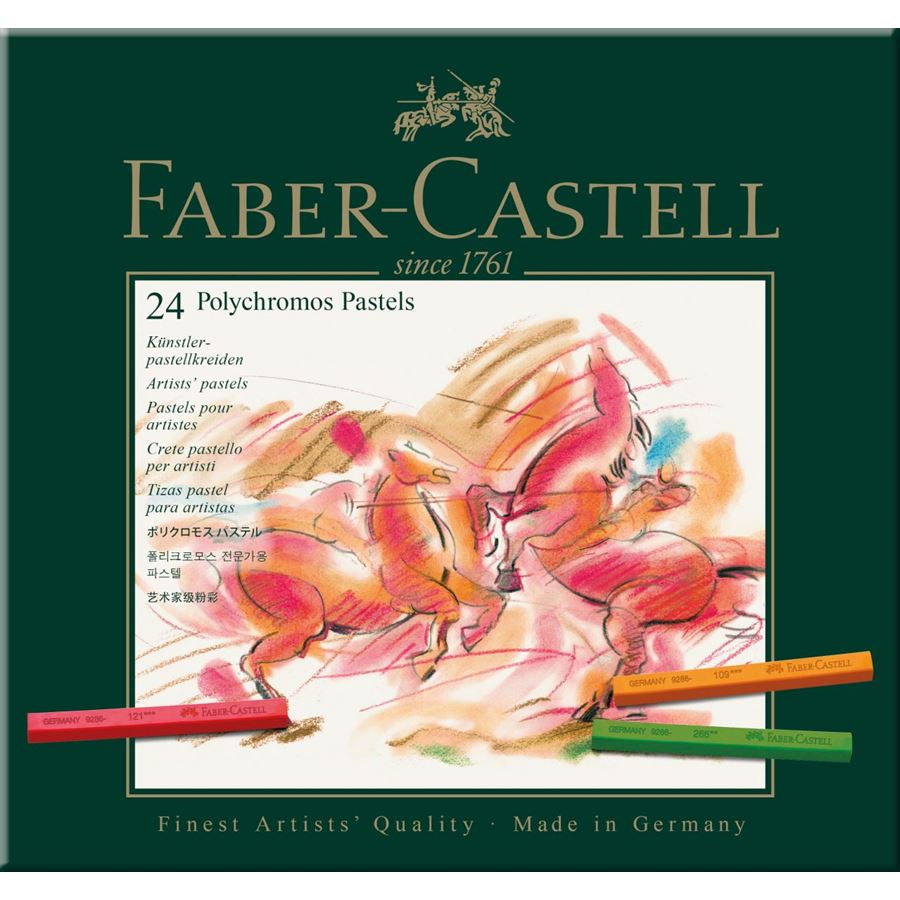 Faber-Castell - Pastely Polychromos, papírová krabička 24 ks