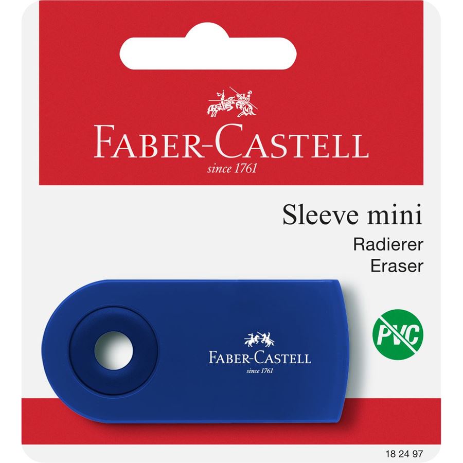 Faber-Castell - Stěrací pryž PVC-free Sleeve Mini BL 1ks, černá