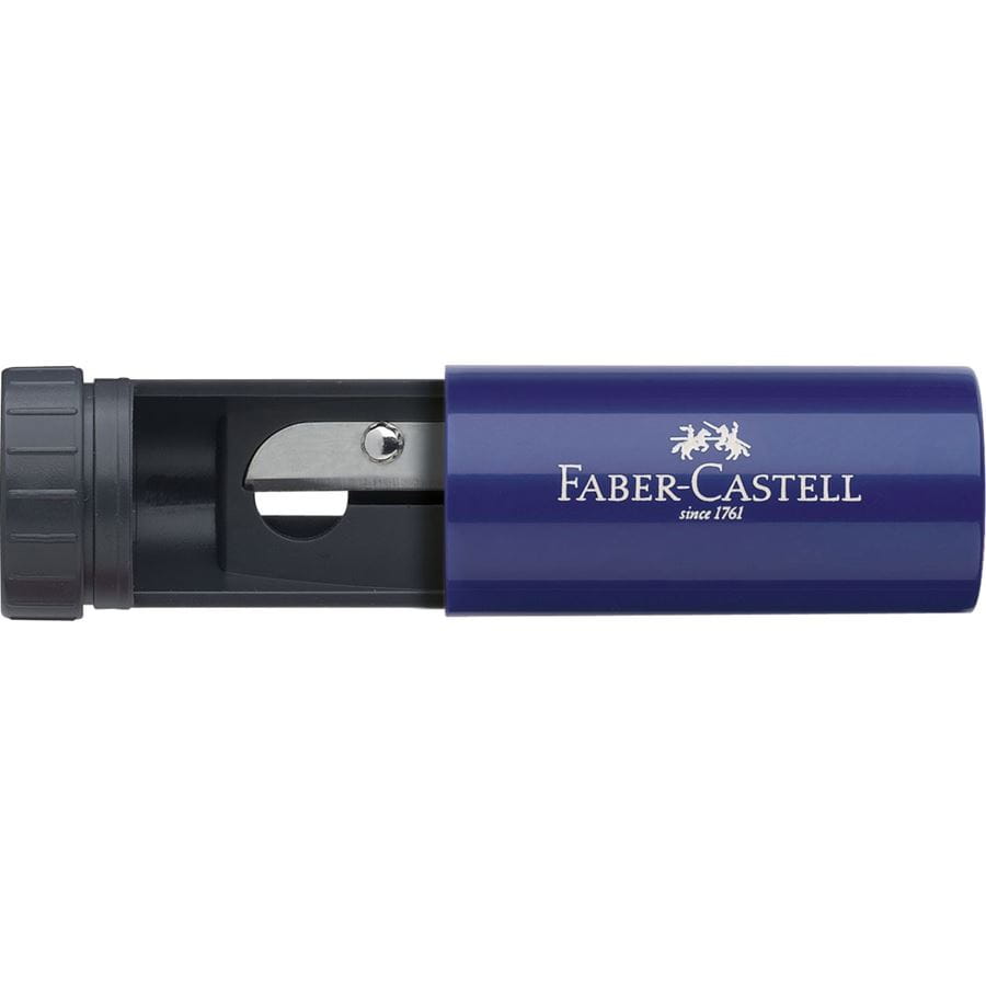 Faber-Castell - Ořezávátko se zásobníkem 12ks malinová /modrá