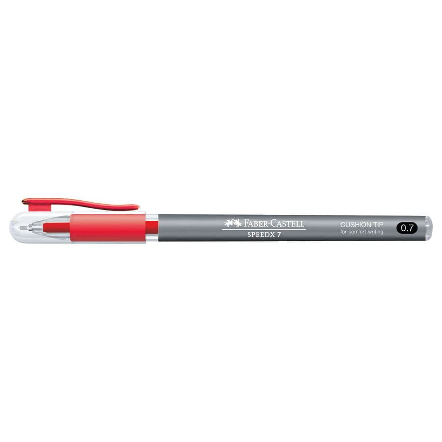 Faber-Castell - Kuličkové pero Speedx 0.7 mm, červená