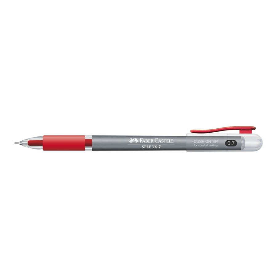 Faber-Castell - Kuličkové pero Speedx 0.7 mm, červená