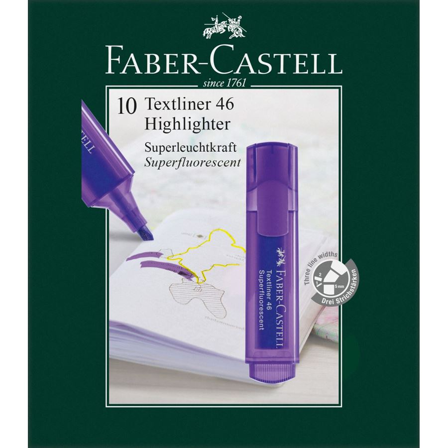 Faber-Castell - Zvýrazňovač Textliner 46, fialová