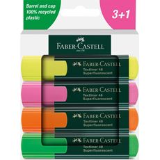 Faber-Castell - Zvýrazňovač Textliner 48 Superfluorescent, pap. krabička 4ks