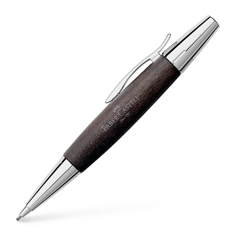 Faber-Castell - Mechanická tužka e-motion Wood, černá