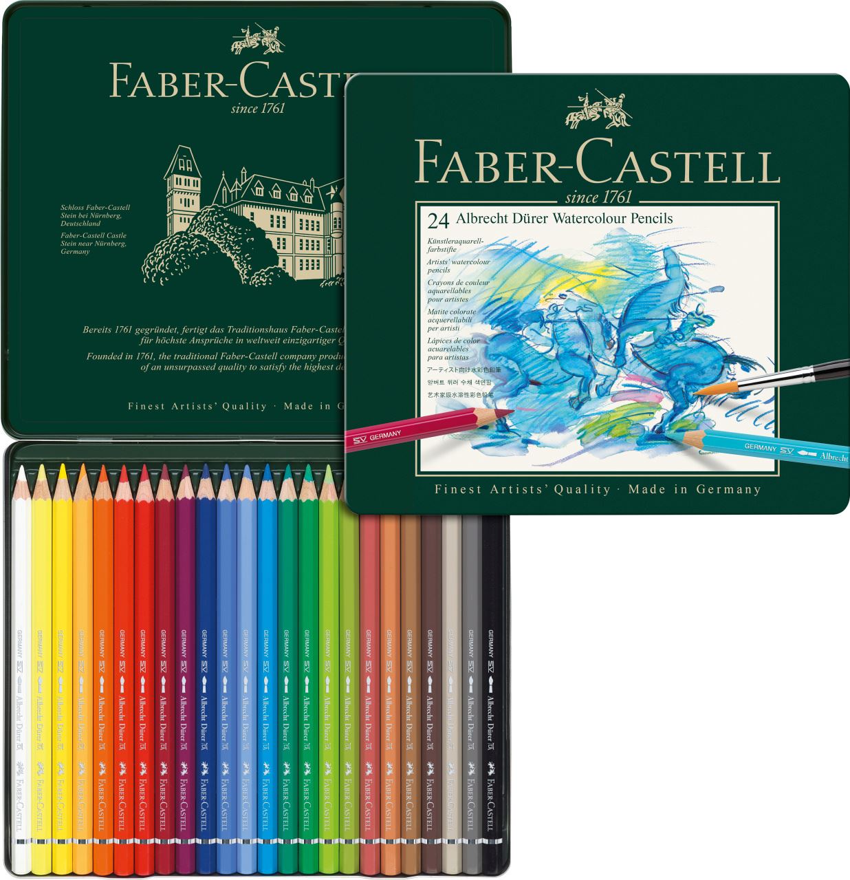 Faber-Castell - Pastelka Albrecht Dürer, plechová krabička 24 ks