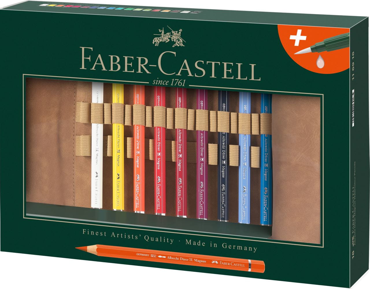 Faber-Castell - Pastelka Albrecht Dürer Magnus, rolovací penál 18 ks