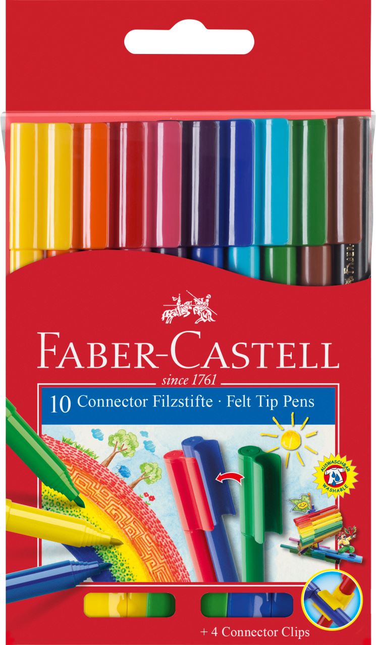 Faber-Castell - Fixy Connector, papírová krabička 10 ks