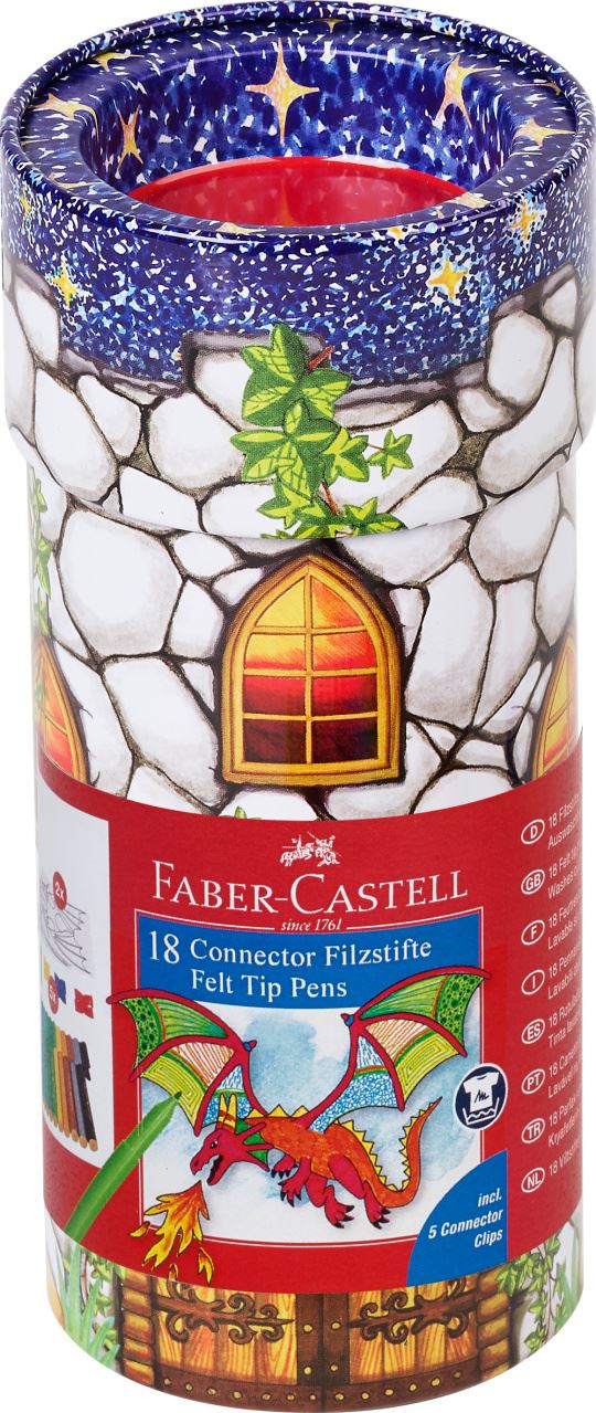 Faber-Castell - Fixy Connector, Zámek 18 ks