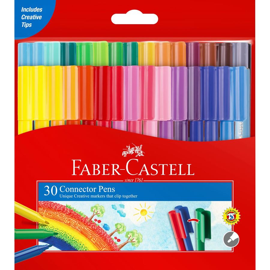 Faber-Castell - Popis. klipové 30 barev 11-300-A