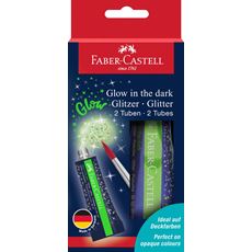 Faber-Castell - Glow in the dark glitter 12 ml 2x BC