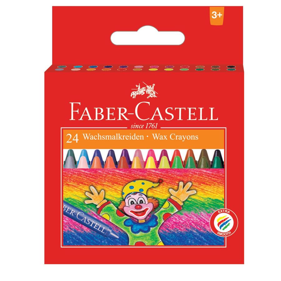 Faber-Castell - Voskovky kulaté pap.krabička 24ks