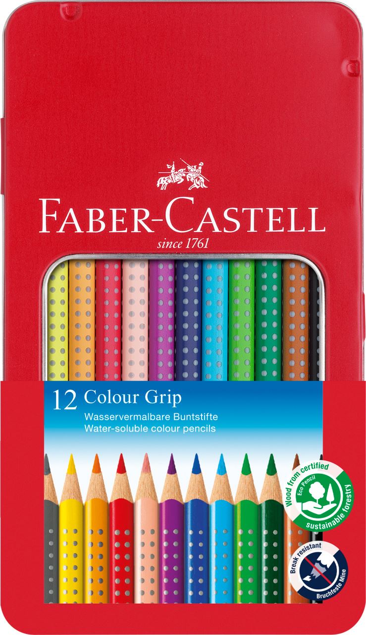Faber-Castell - Pastelka Colour Grip, dárková sada 12 ks