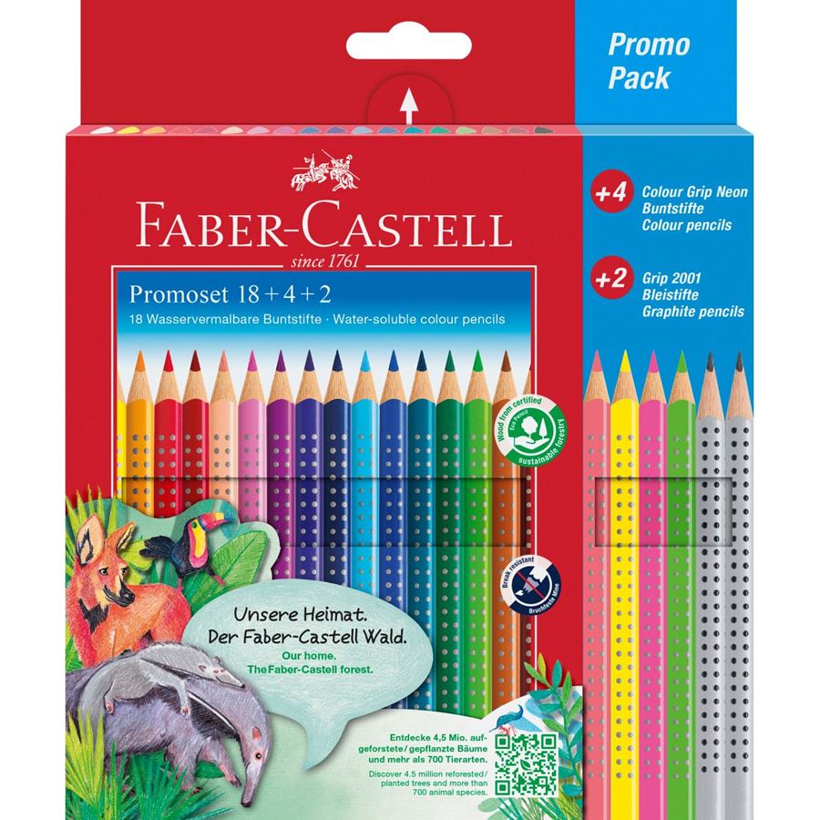 Faber-Castell - Pastelky Grip promo balení 24 ks