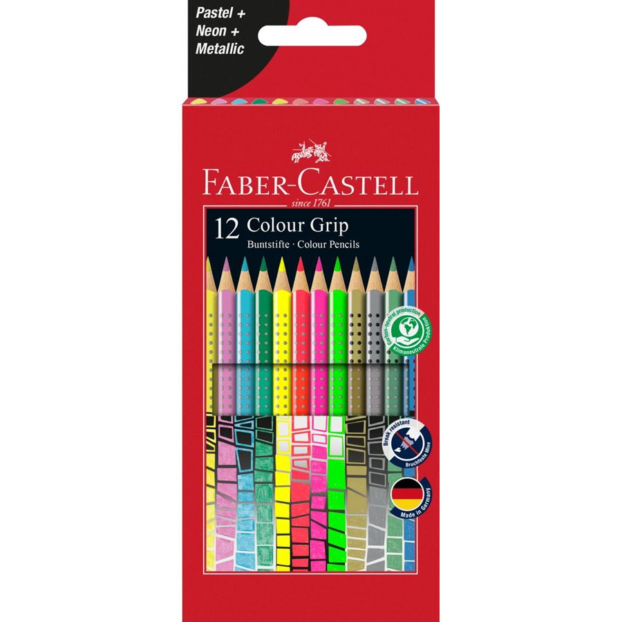 Faber-Castell - Pastelka Colour Grip, papírová krabička 12 ks