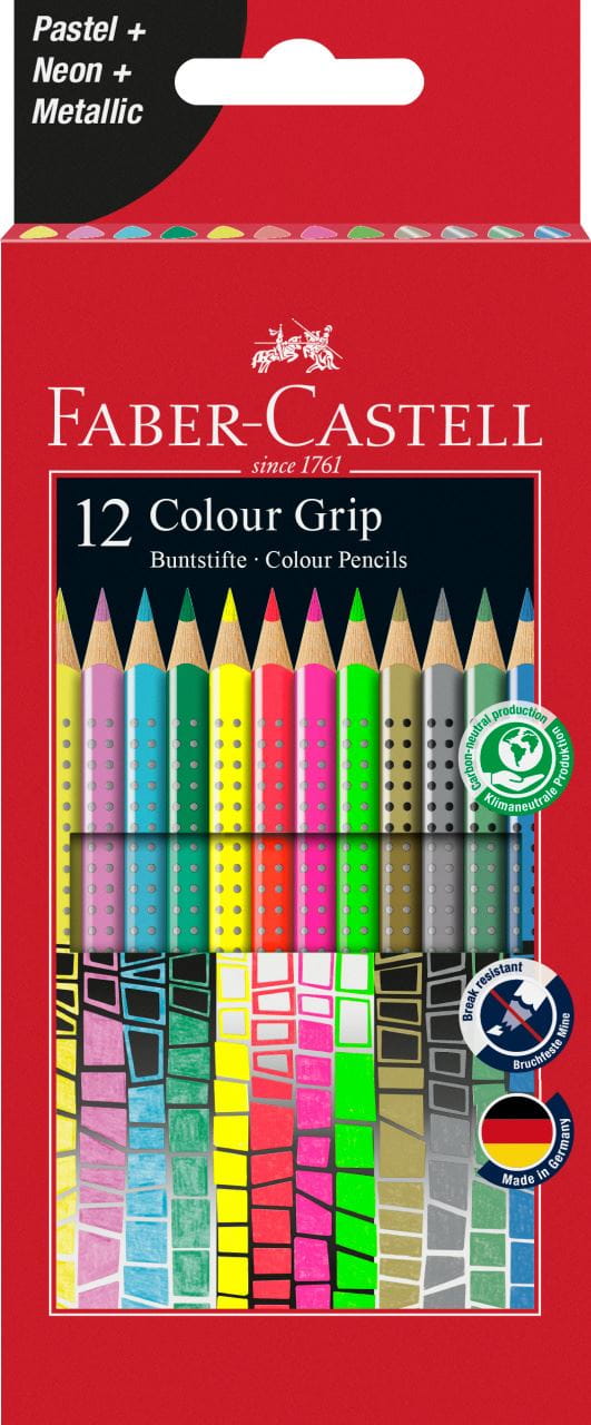 Faber-Castell - Pastelka Colour Grip, papírová krabička 12 ks