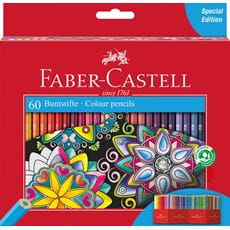 Faber-Castell - Pastelka šestihranná, papírová krabička 60 ks