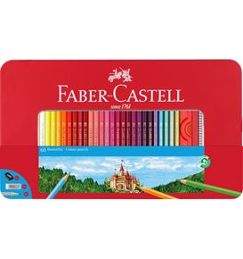Faber-Castell - Pastelka šestihranná, plechová krabička 60 ks