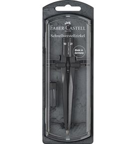 Faber-Castell - Kružítko Stream, metalická černá