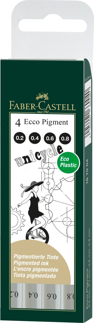 Faber-Castell - Ecco Pigment set/4