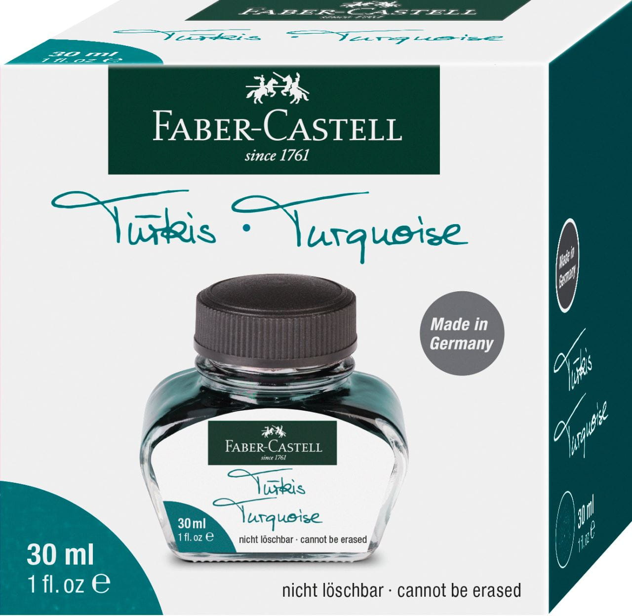 Faber-Castell - Inkoust pro plnicí pera, tyrkysová barva