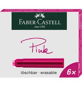 Faber-Castell - Náhradní inkoustové bombičky, růžová barva