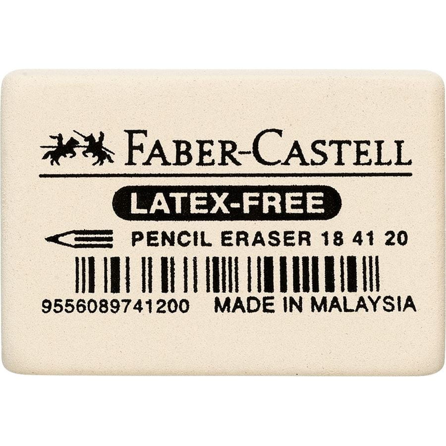 Faber-Castell - Stěrací pryž Latex-free, bílá